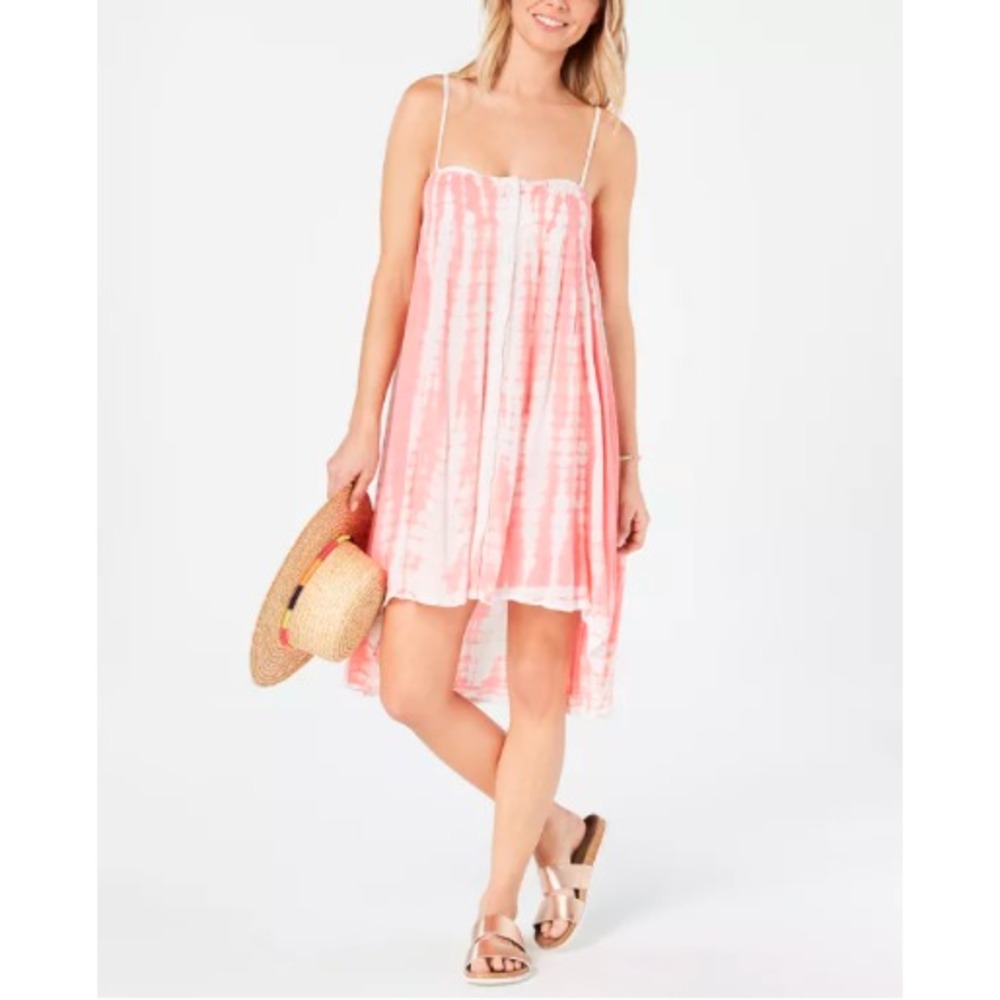Raviya Tie-Dye Pink and White Swimsuit Cover-Up Dress Women's Size Small NEW